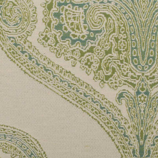 Beacon Hill Boteh Jacquard Upholstery Fabric in Aqua/Green