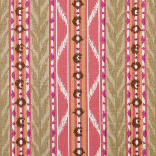 Bailey & Griffin Stripe Ikat Fabric in Pomegranate