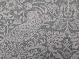 Morris & Co Strawberry Thief Fabric in Viridian