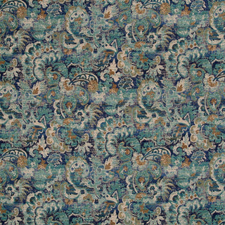 Beacon Hill Inca Damask Upholstery Fabric in Aqua