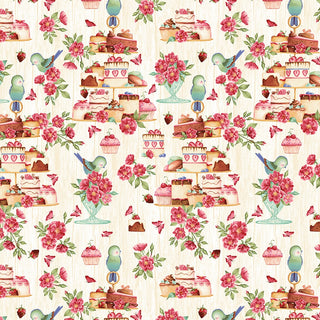 Henry Glass & Co Tweets & Treats Quilting Fabric in Cream