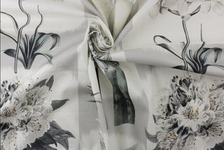 P Kaufmann Le Printemps Fabric in Silver