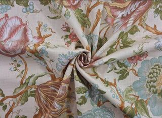 Robert Allen Cortlandt Jacobean Fabric in Cornsilk