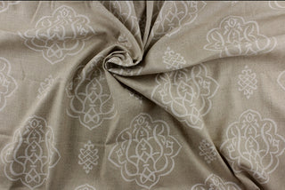 Fabricut© Medallion Damask Fabric inl by Vern Pear Yip