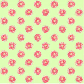 Blank Quilting Let's Flamingle Small Floral Quilting Fabric in Lime Green