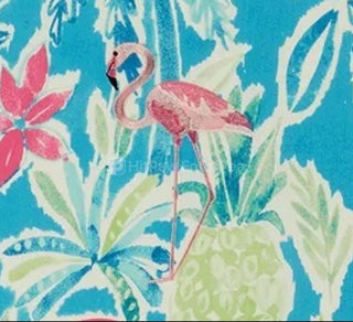 Covington Fabrics Pretty In Pink Embroidered  Fabric in 753 Cotton Candy