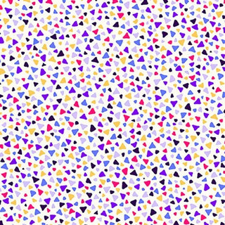 Stof Fabrics Patchwork Triangles Quilting Fabric in Purple