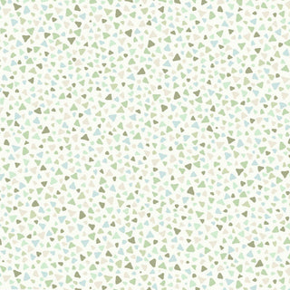 Stof Fabrics Patchwork Triangles Quilting Fabric in Pastel Green