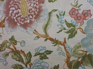 Robert Allen Cortlandt Jacobean Fabric in Cornsilk