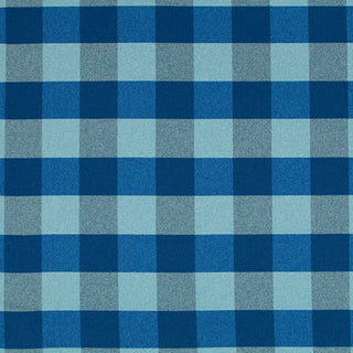 Robert Allen Pecove Wool Blend Plaid Fabric in Aqua