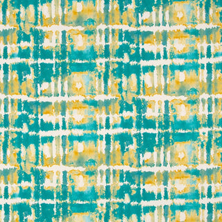 Robert Allen Painterly Chromatic Fabric in Aqua