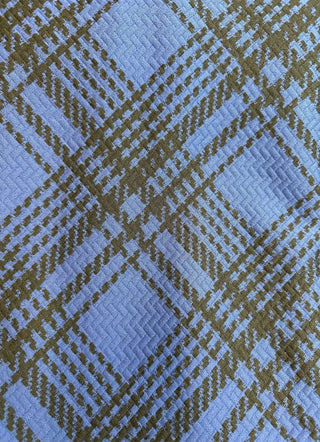 4-Way Stretch Fashion Plaid Fabric in Blue