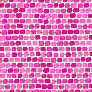 Blank Quilting Whimsy Daisical Quilting Fabric in Pink Rectangles