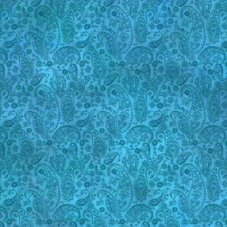 In The Beginning Fabrics Resplendent by Jason Yenter Quilting Fabric in Blue