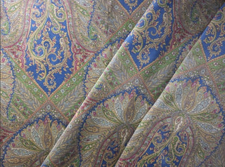 Highland Court Classics Collection Paisley Upholstery Fabric in Indigo
