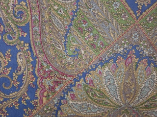 Highland Court Classics Collection Paisley Upholstery Fabric in Indigo