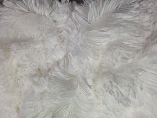 Alpaca Faux Fur Fabric in White