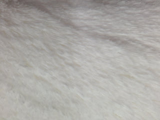 Alpaca Faux Fur Fabric in White