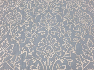 Robert Allen Grandfleur Floral Embroidered in Bluebell