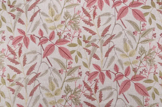 Stout Textiles Gardenscape Embroidered Fabric in Blush