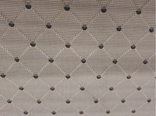 Sunbrella Lattice Dots Indoor/Outdoor Fabric in Tan & Black