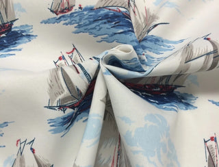 P/Kaufmann Set Sail Outdoor Fabric in Blue