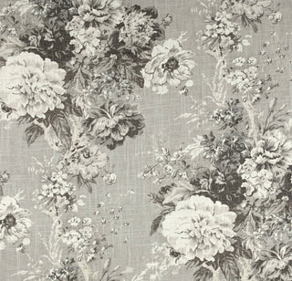 Waverly Ballad Bouquet Fabric in Platinum