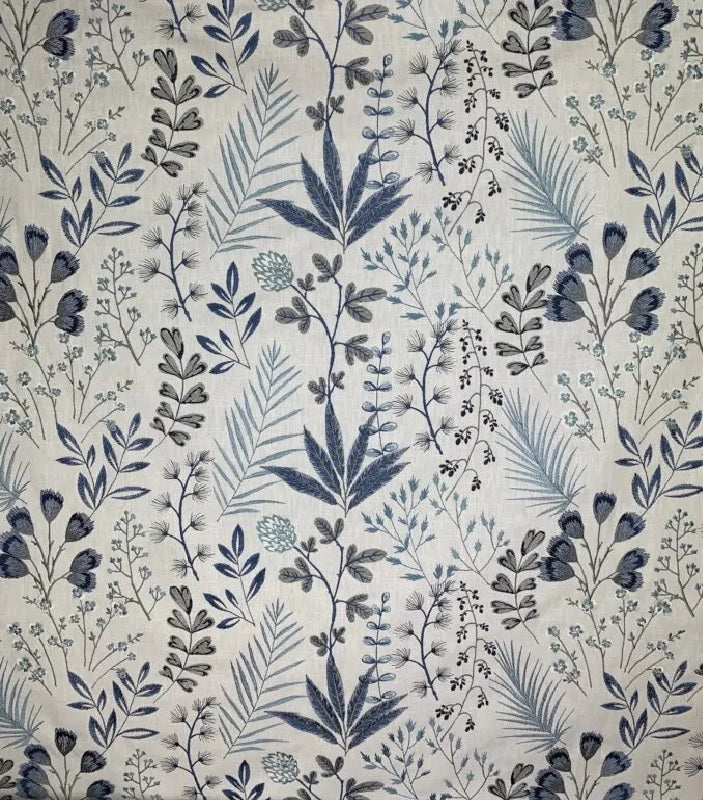 3 Yards ~Stout Textiles Bracken Embroidered Fabric in Denim – All About ...