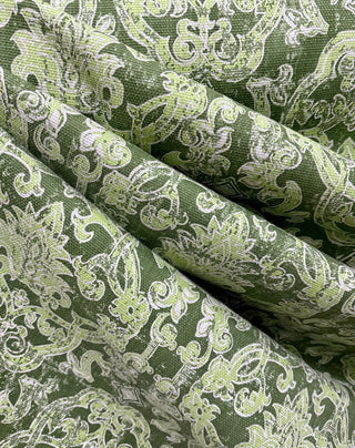 Lacefield Contessa Damask Fabric in Olive