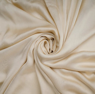 Satin Fabric in Cream