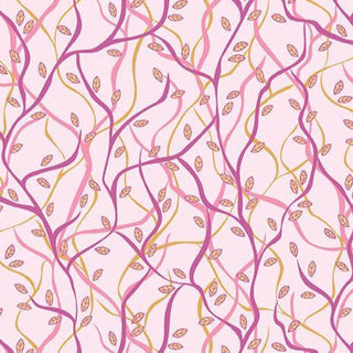 Benartex Nightingale Branches Quilting Fabric in Pink