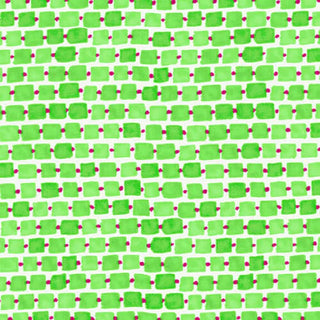 Blank Quilting Whimsy Daisical Quilting Fabric in Green Rectangles