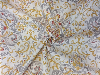 Duralee Quentin Damask Fabric in Platinum