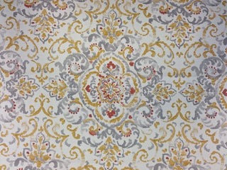 Duralee Quentin Damask Fabric in Platinum