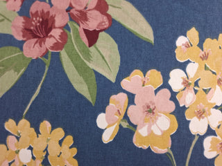 Richloom Brescia Floral Fabric in Blue