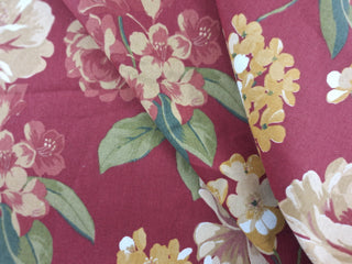 Richloom Brescia Floral Fabric in Red