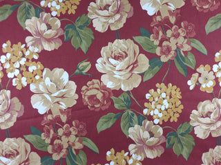 Richloom Brescia Floral Fabric in Red