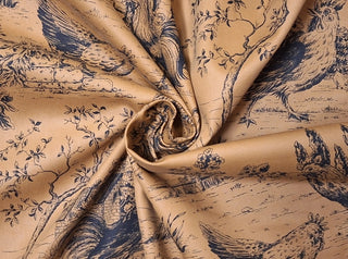 Seabrook Fabrics Barnyard Toile Fabric in Bronze