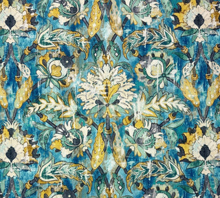 Covington Fabrics Hermes Destressed Fabric in 522 Peacock