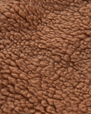 Deep Pile Camel Sherpa Fleece Fabric in Dark Camel