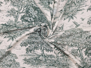 Seabrook Fabrics Countryside Toile Fabric in Forest