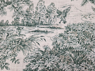 Seabrook Fabrics Countryside Toile Fabric in Forest