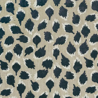 Eastern Accents Ocelot Chenille Fabric in Navy