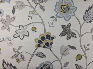 Echo Tularosa Jacobean Fabric in Stone