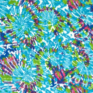 Fireworks Fleece Double Brushed Fabric in Lagoon