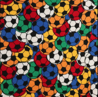 Soccer Stadium Fleece Double Brushed Fabric in Primary