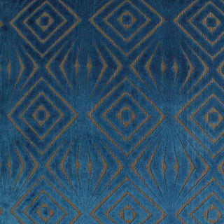 D.V. Kap Gee Oh Cut Velvet Fabric in Delft 