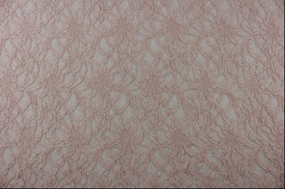 Luxurious Lace Designs Glittering Flowers in Blush