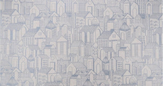 Golding Abode Woven Jacquard Fabric in Blue Smoke
