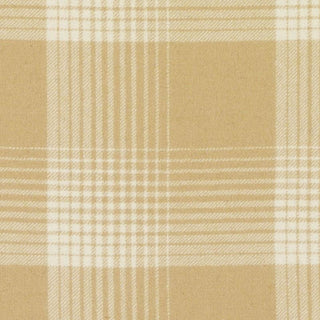 Plaid Wool Fabric in Honey